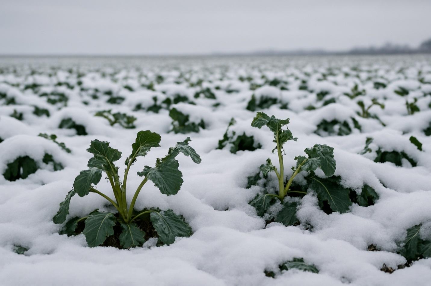 Перезимовка рапса и определение необходимости пересева