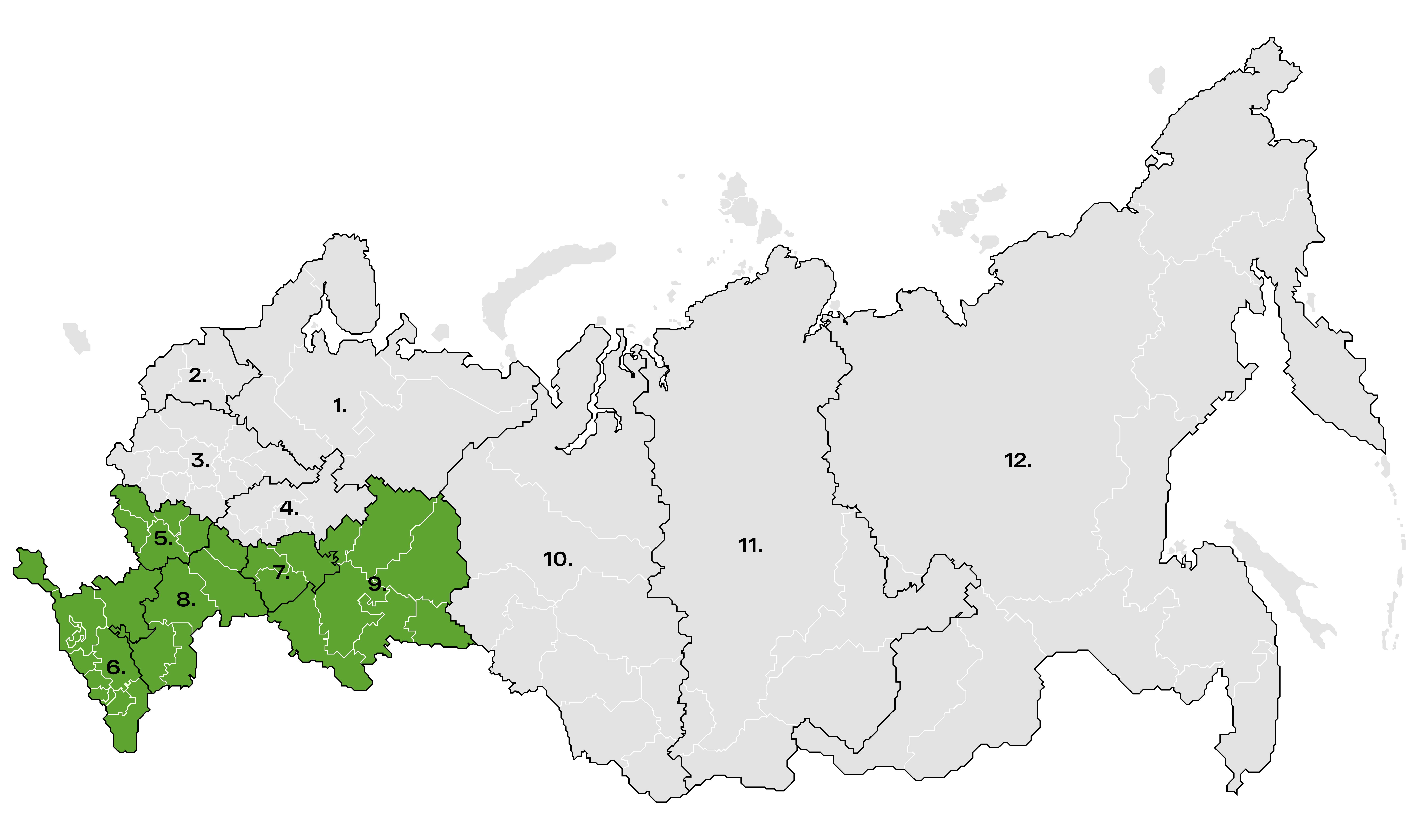 Карта рекомендованных регионов выращивания бда 2105
